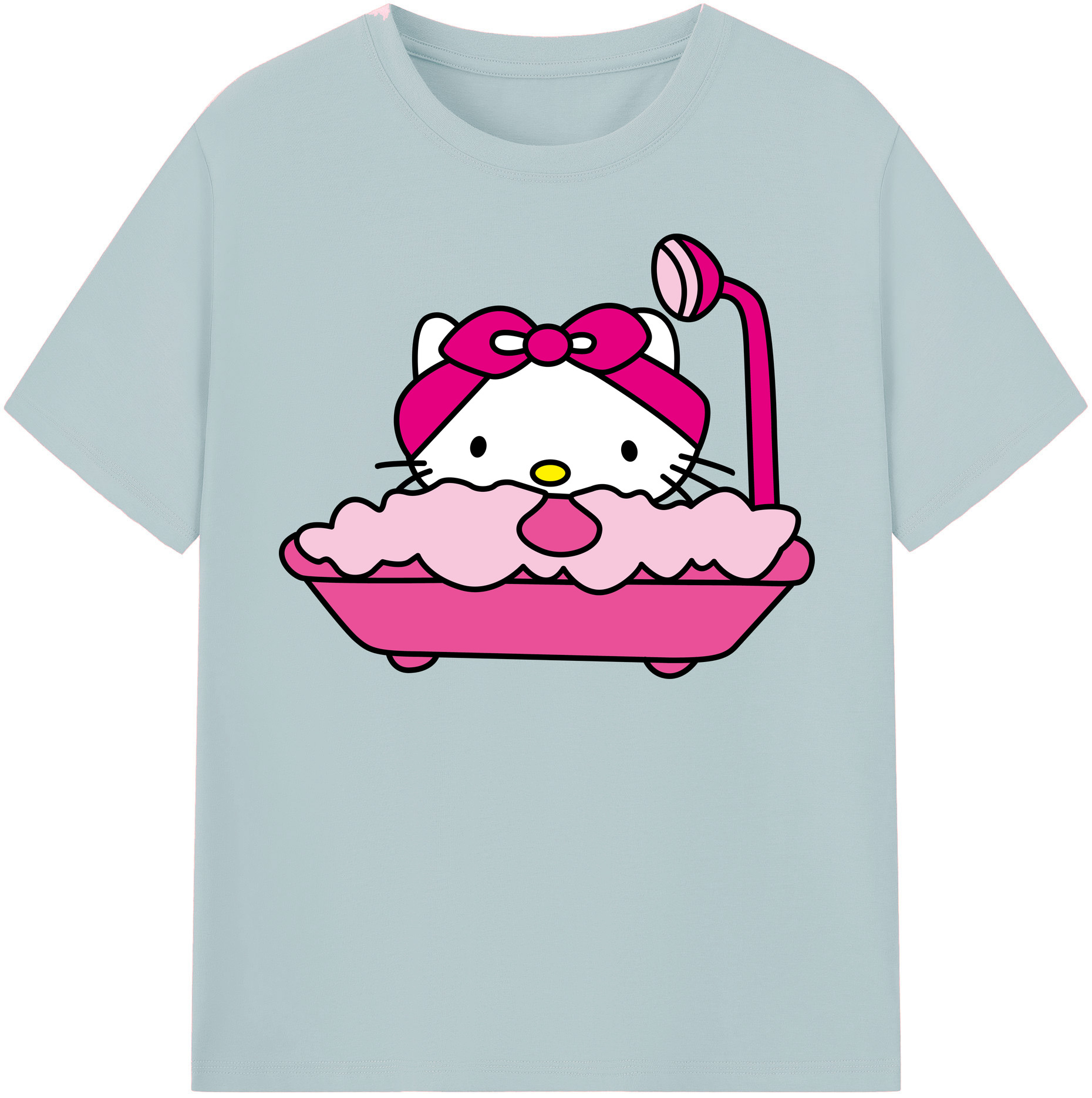 （画像用） Hello Kitty ハローキティ 綿100％半袖Tシャツ（フロントプリント）
